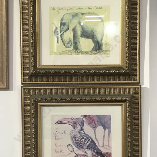 Four Gilt Framed Prints