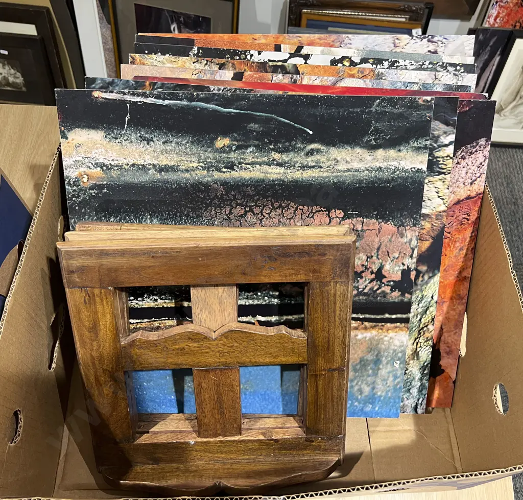Ten Photographic Prints on Board Together With Folding Bookstand Image 1++