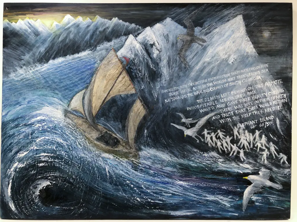 Duncan Bennett - Elephant Island Abstract Sailing Scene Image 1++