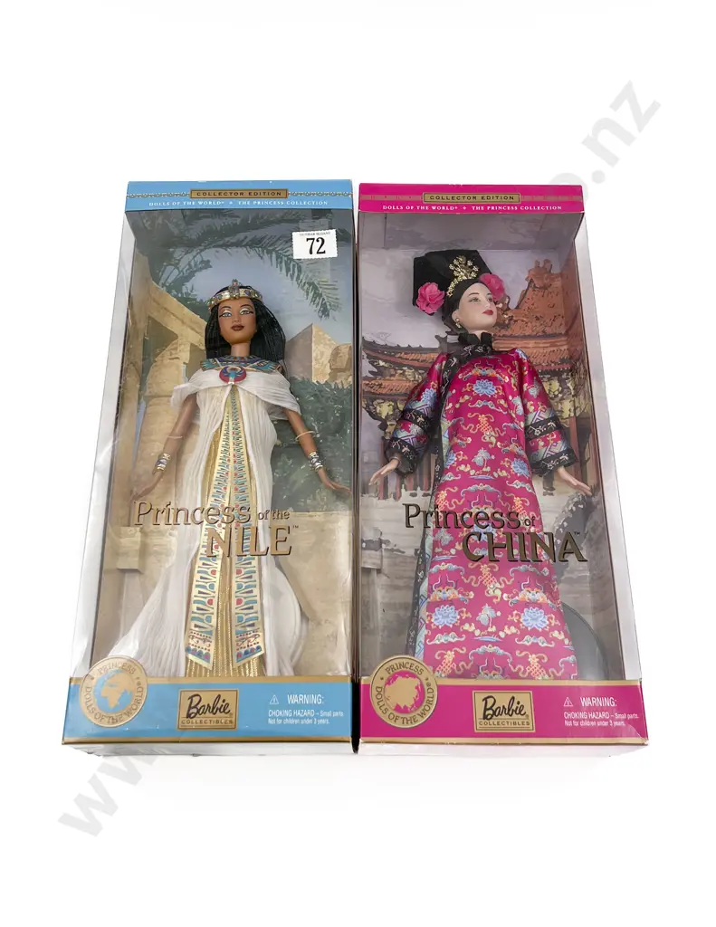 2001 Barbie Dolls of the World Princess of the Nile and Princess of China Image 1++