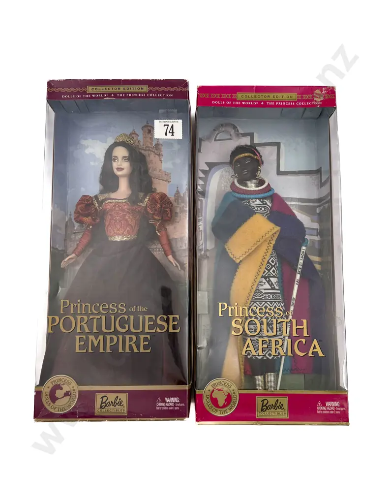 2002 Barbie Dolls of the World Princess of the Portuguese Empire and Princess of South Africa Image 1++