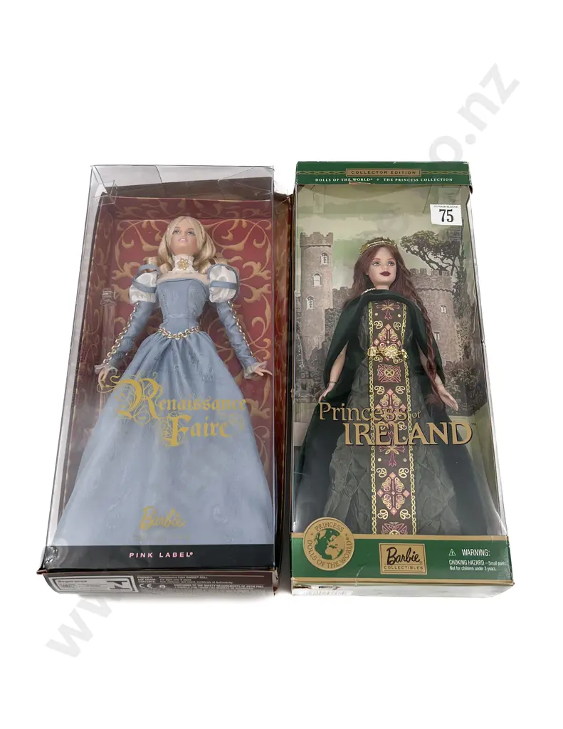2001 Barbie Dolls of the World Princess of Ireland and Renaissance Faire Barbie Image 1++