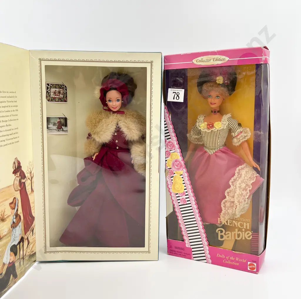 1996 Barbie Dolls of the World French Barbie and Victorian Elegance Barbie Image 1++