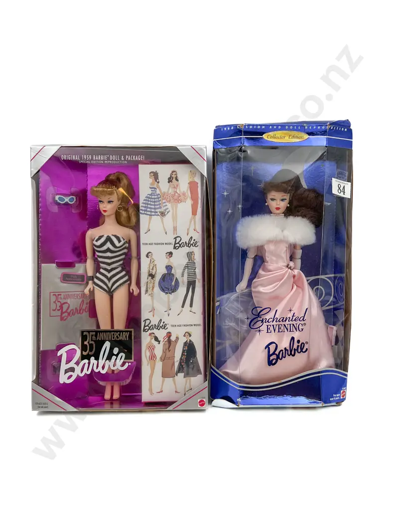 1995 Collector Edition Enchanted Evening Barbie and 35th Anniversary Barbie Image 1++