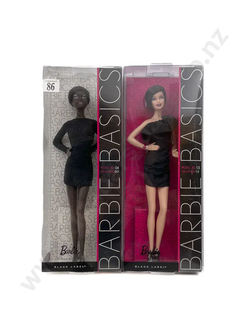 2009 Barbie Basics Black Label Model No. 4 and No. 13 Image 1++