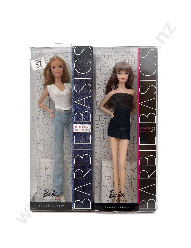 2010 Barbie Basics Black Label Model No. 7 and No. 3 Image 1++