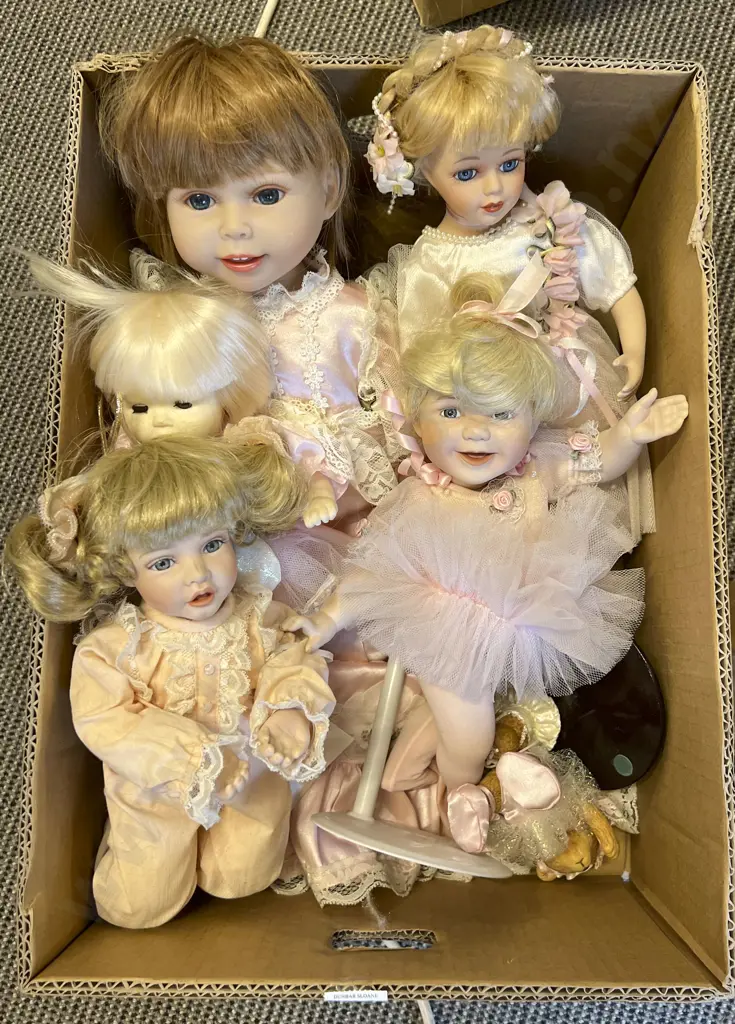 Five New Bisque Dolls Image 1++