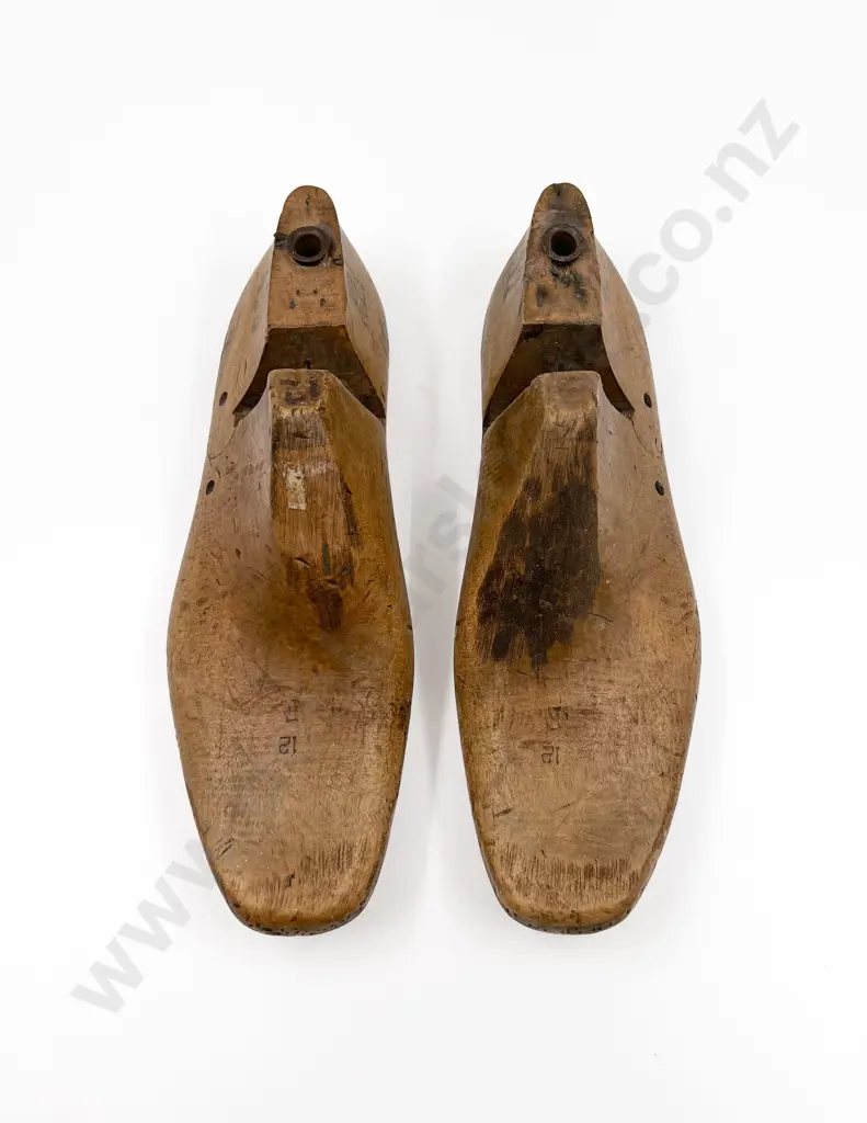 Pair of Wooden Shoemaker Molds Image 1++