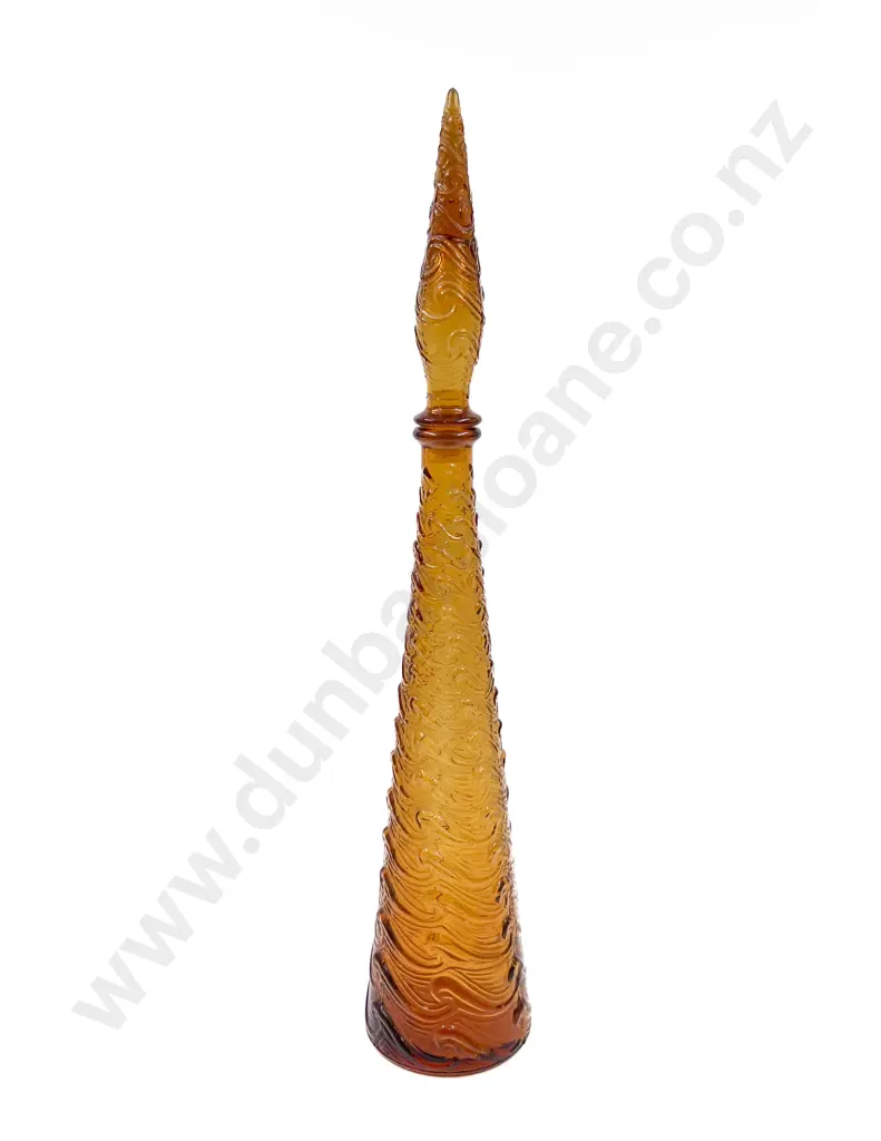 Italian Conical Art Glass Decanter Image 1++