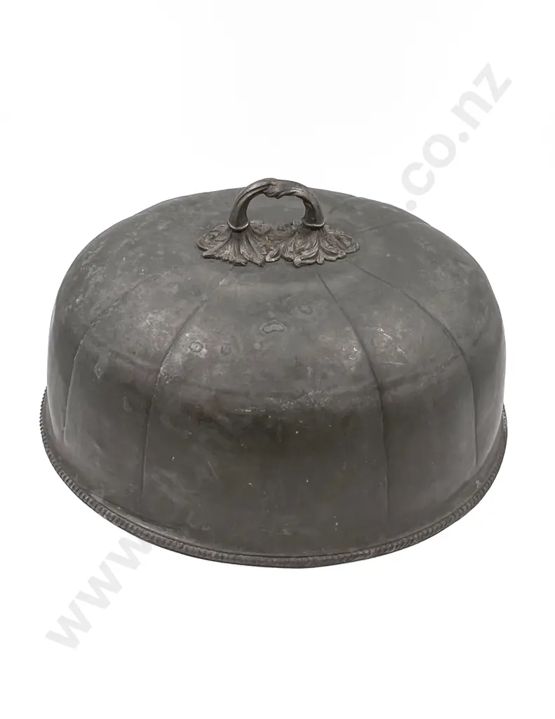 Large Pewter Food Cover Image 1++