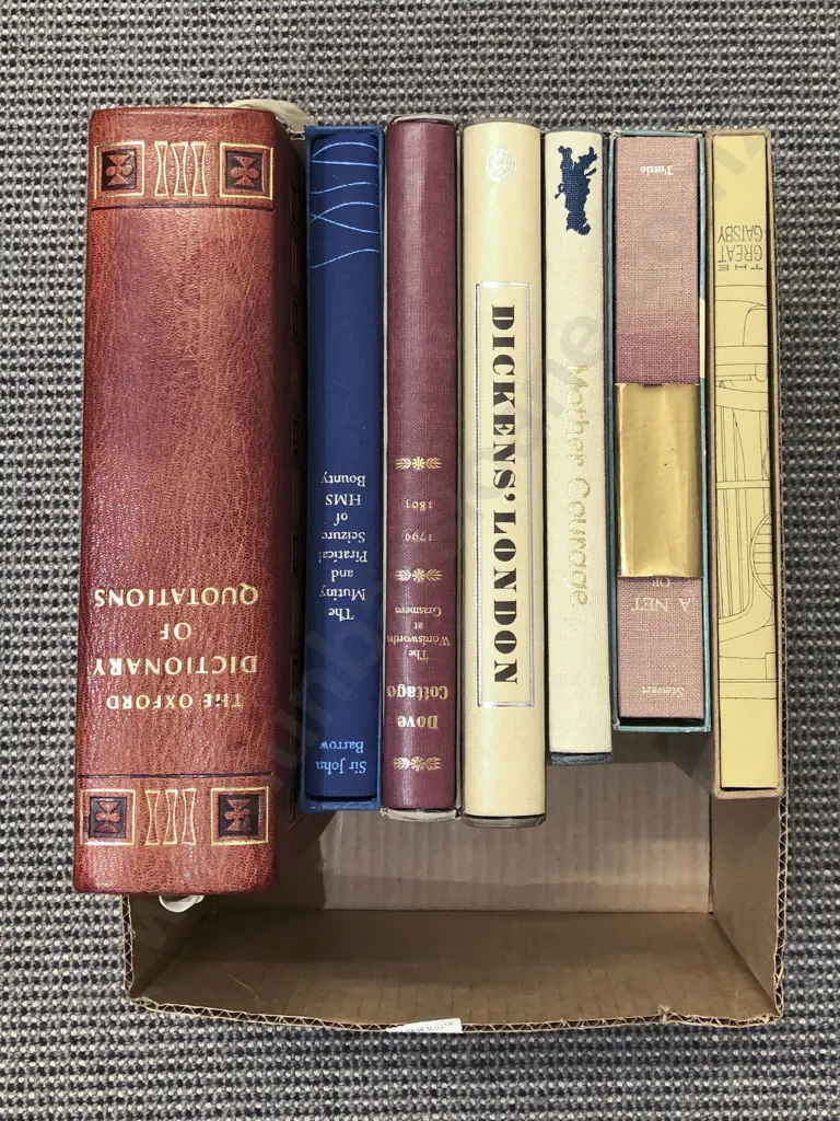 Box of Assorted Folio Society Volumes Etc. Image 1++