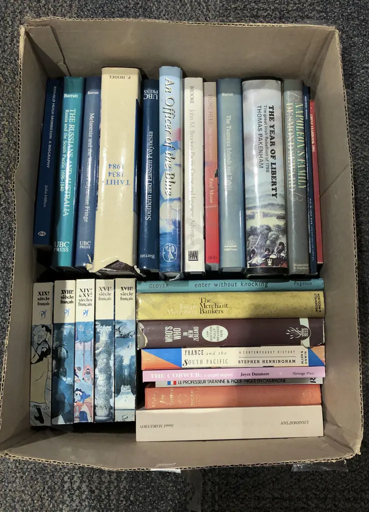 Box of Assorted Books Image 1++