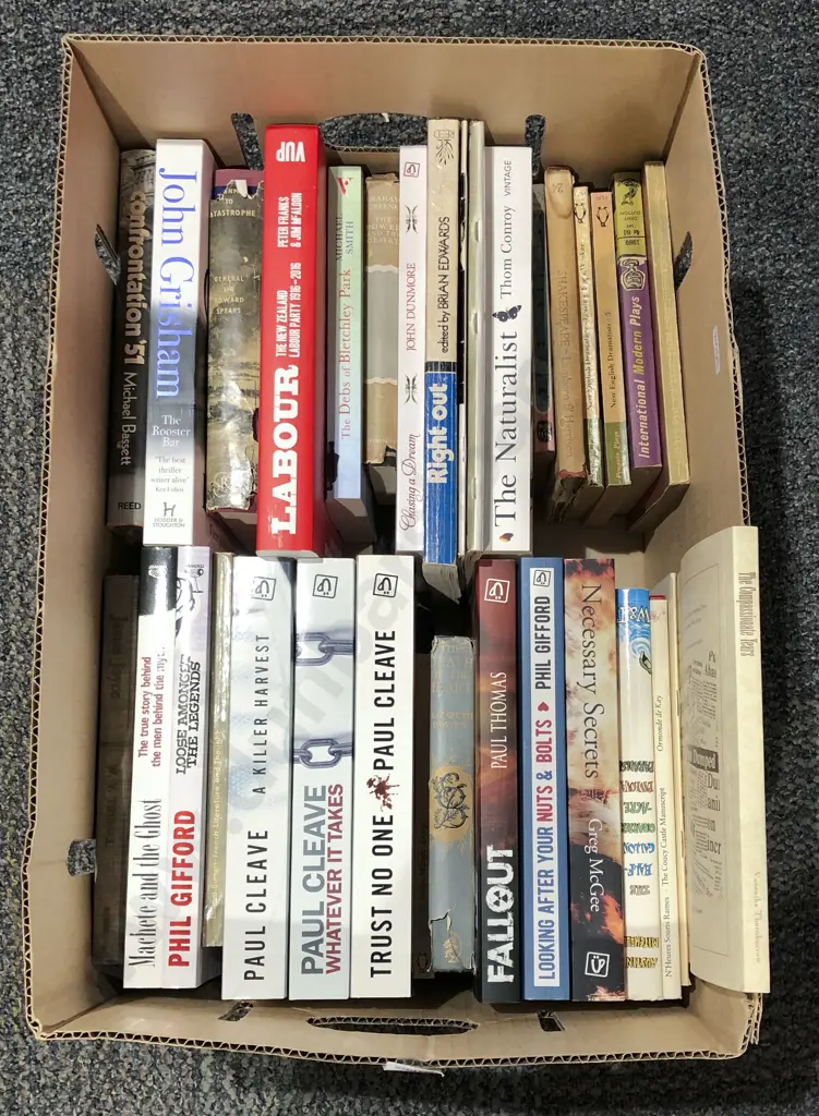 Box of Assorted Books Image 1++
