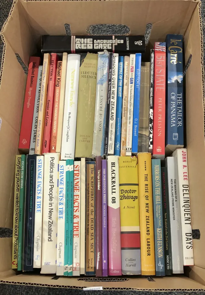 Box of Assorted Books Image 1++