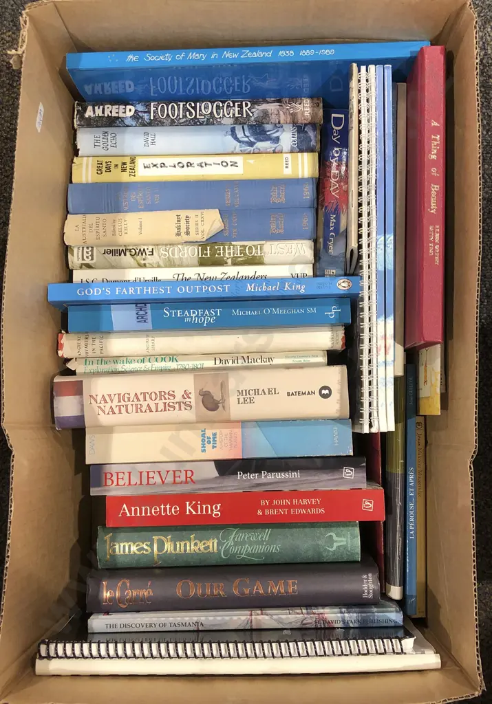 Box of Assorted Books Image 1++