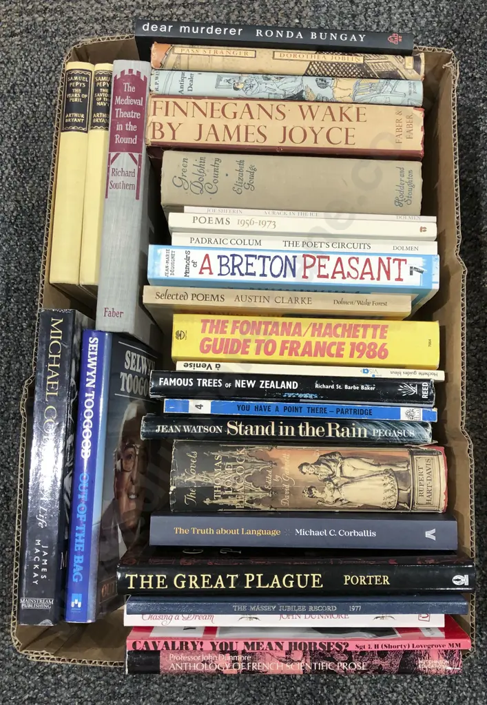 Box of Assorted Books Image 1++