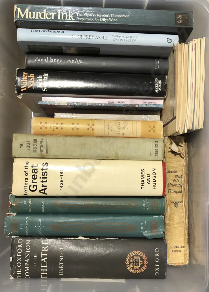 Box of Assorted Books Image 1++