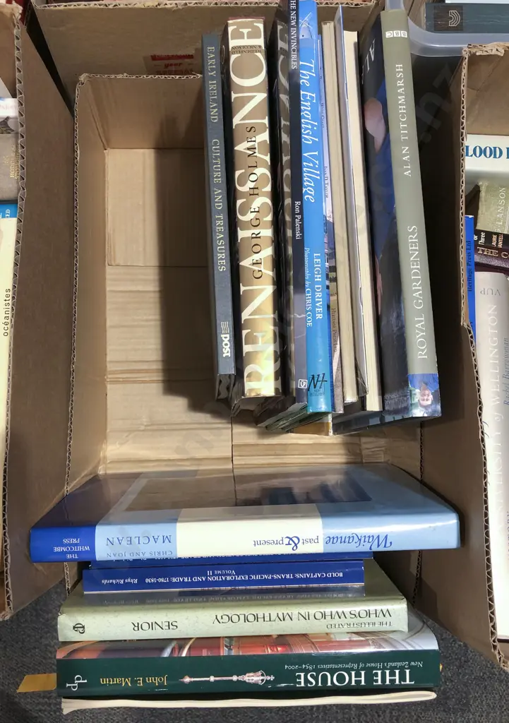 Box of Assorted Books Image 1++