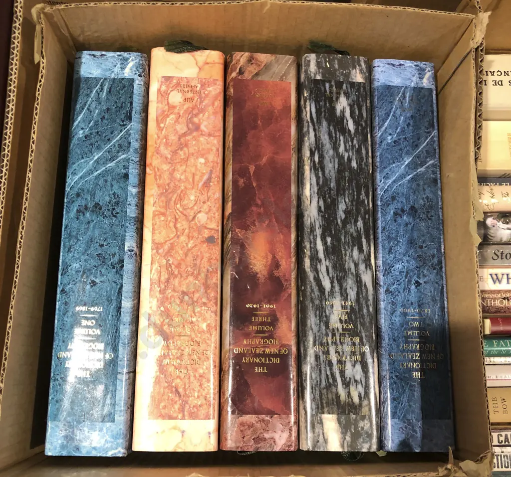Volumes 1-5 of the Dictionary of New Zealand Biography Image 1++