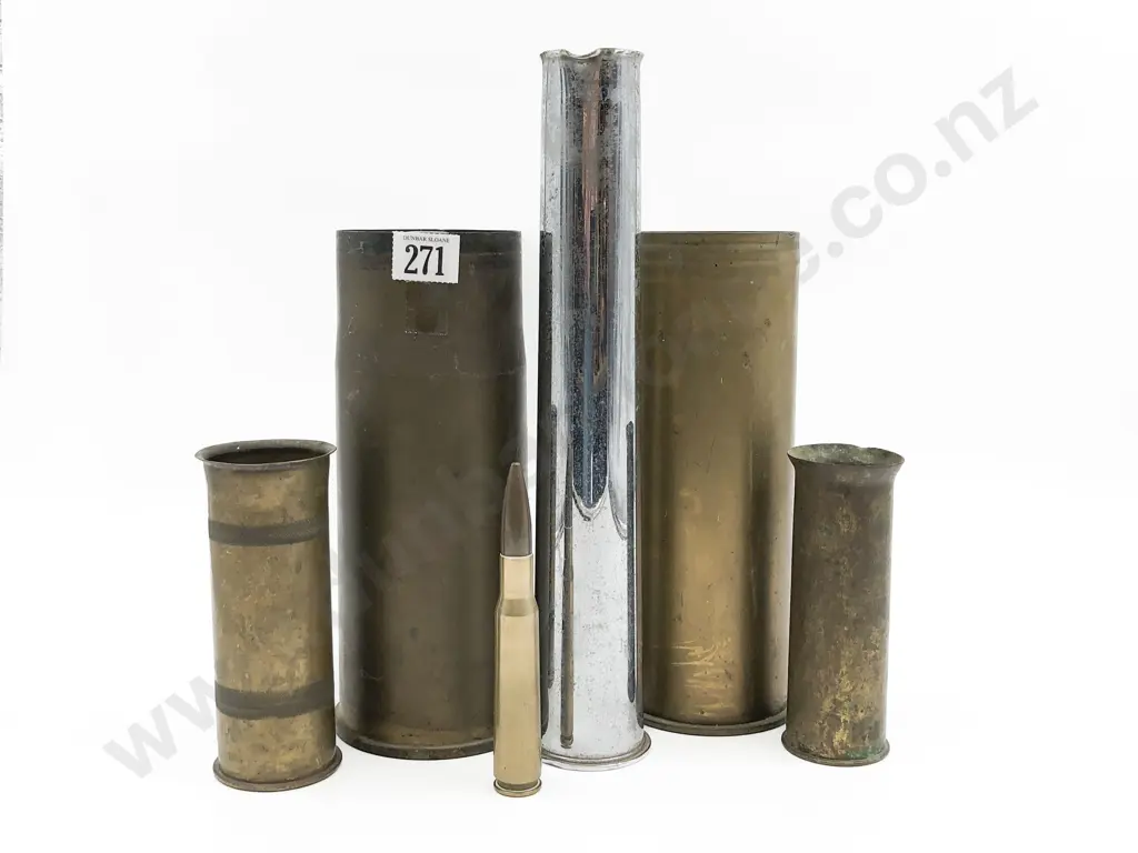 Quantity of Assorted Brass Bullet Shells Etc. Image 1++