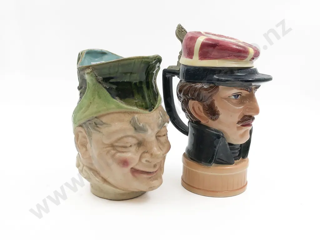 Ceramic Musical Jug Together With French Character Jug Image 1++
