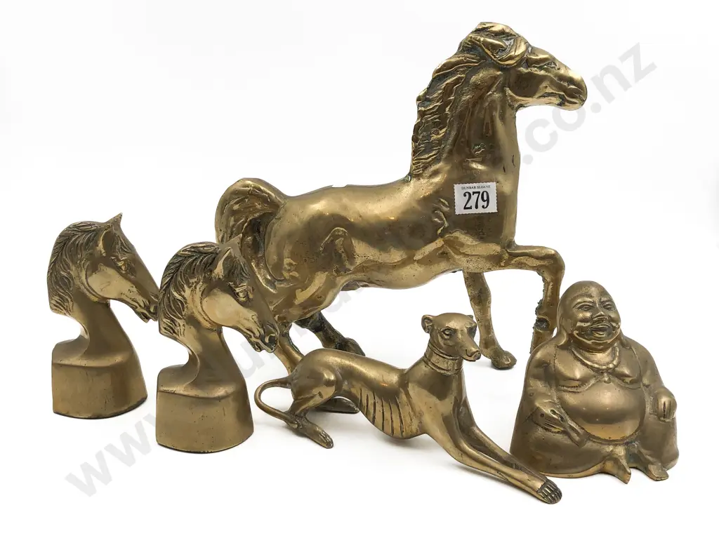 Five Assorted Brass Ornaments Image 1++