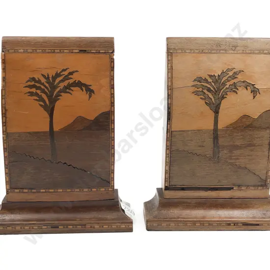Pair of Inlaid Bookends (Faults)