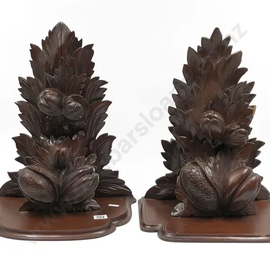 Pair of Decorative Wall Shelves