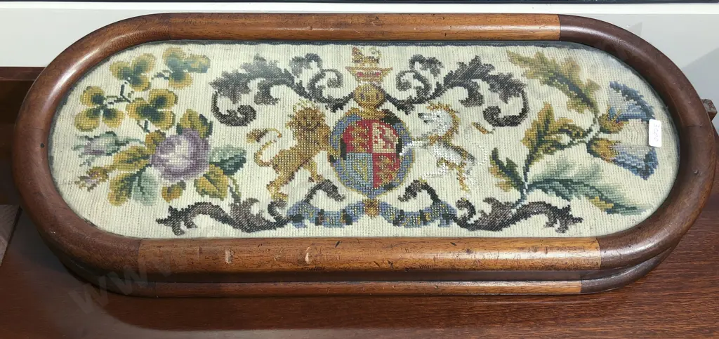 Embroidered Tapestry in Wooden Case Image 1++
