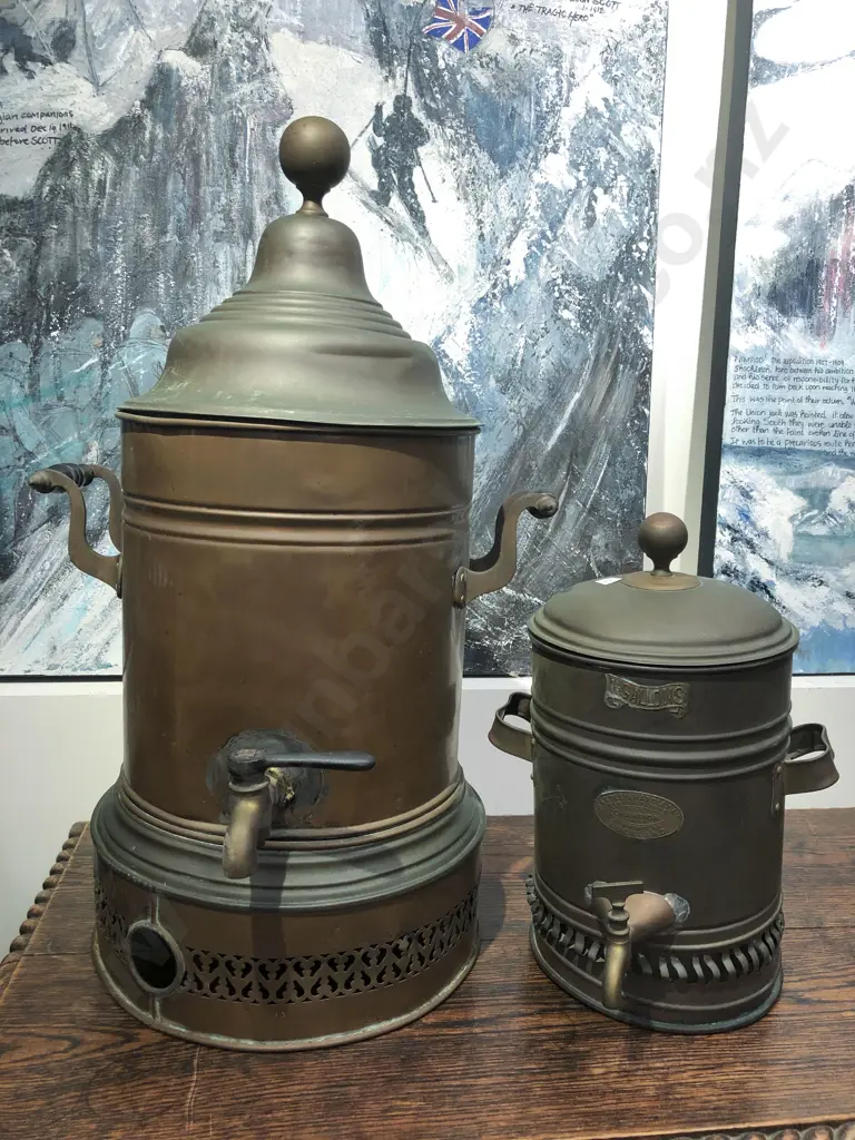 Two Copper and Brass Samovars Image 1++