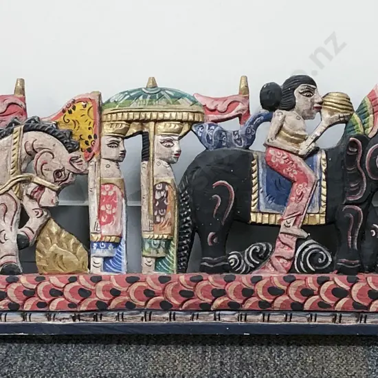Pair of Carved Indian Wall Hangings