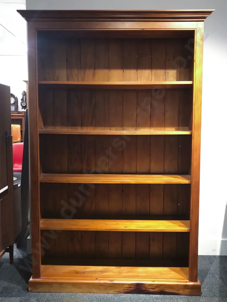 Large Open Kauri Bookcase (Minor Fault) Image 1++