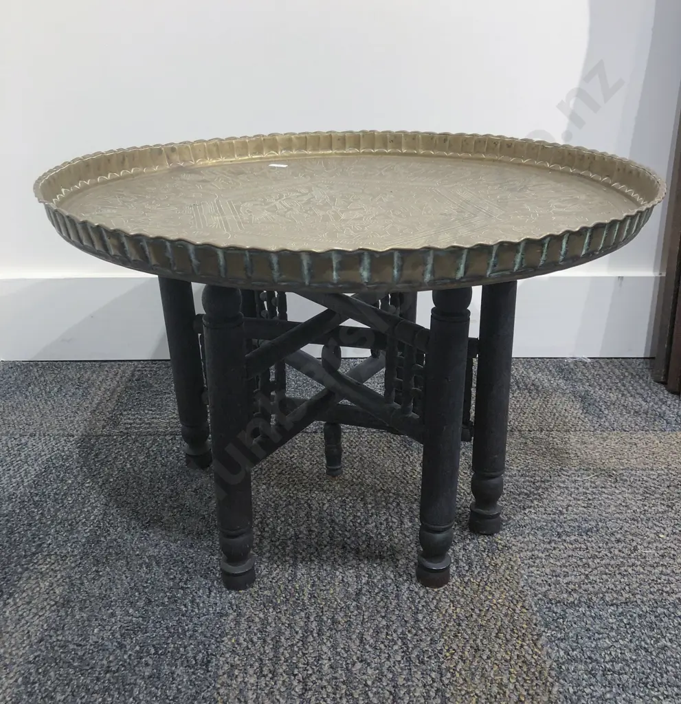 Brass Topped Occasional Table Image 1++