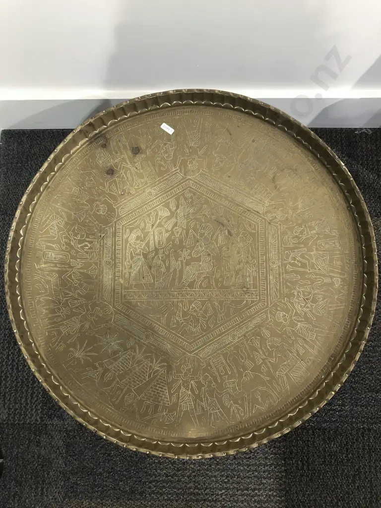 Brass Topped Occasional Table Image 1++
