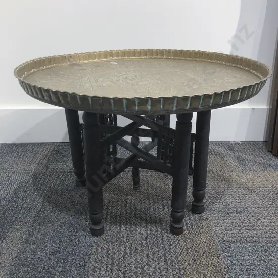 Brass Topped Occasional Table