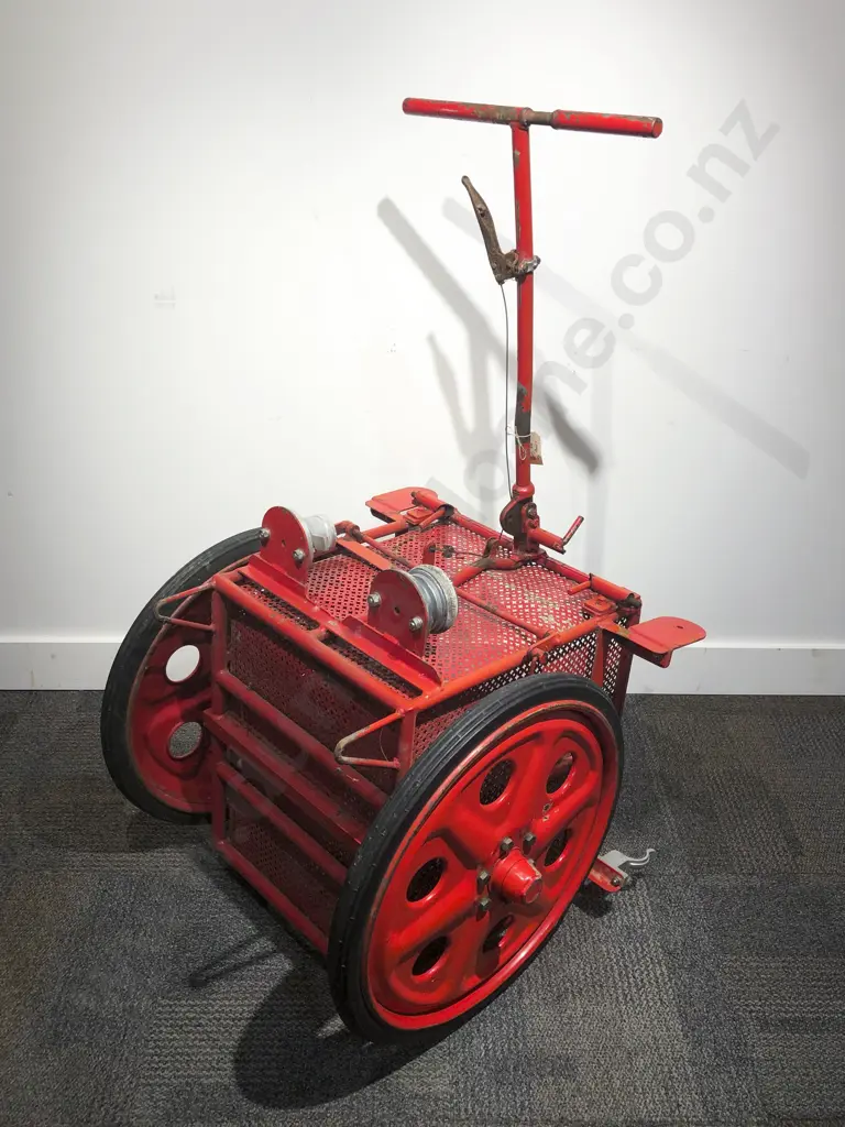 Vintage Fire Hose Cart Image 1++