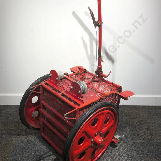Vintage Fire Hose Cart