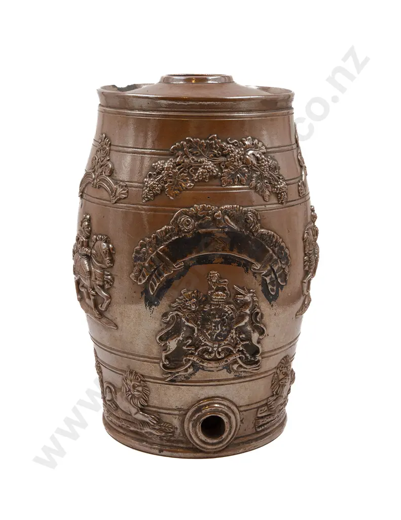 C19th Stoneware Spirit Barrel Image 1++