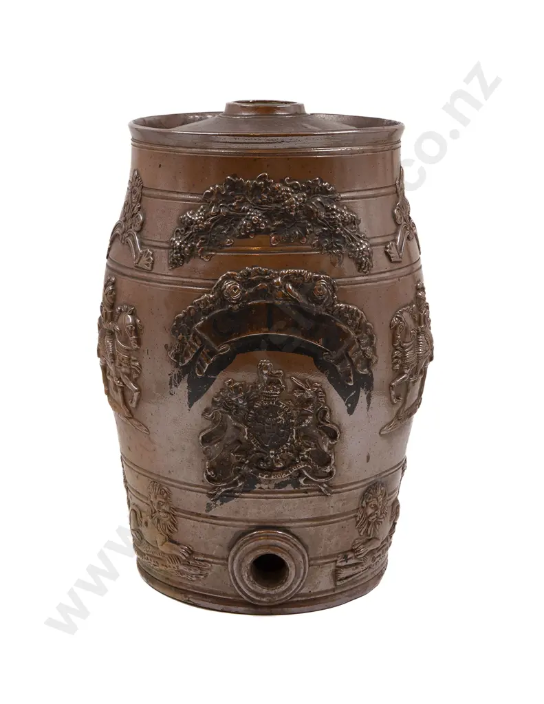 C19th Stoneware Spirit Barrel Image 1++