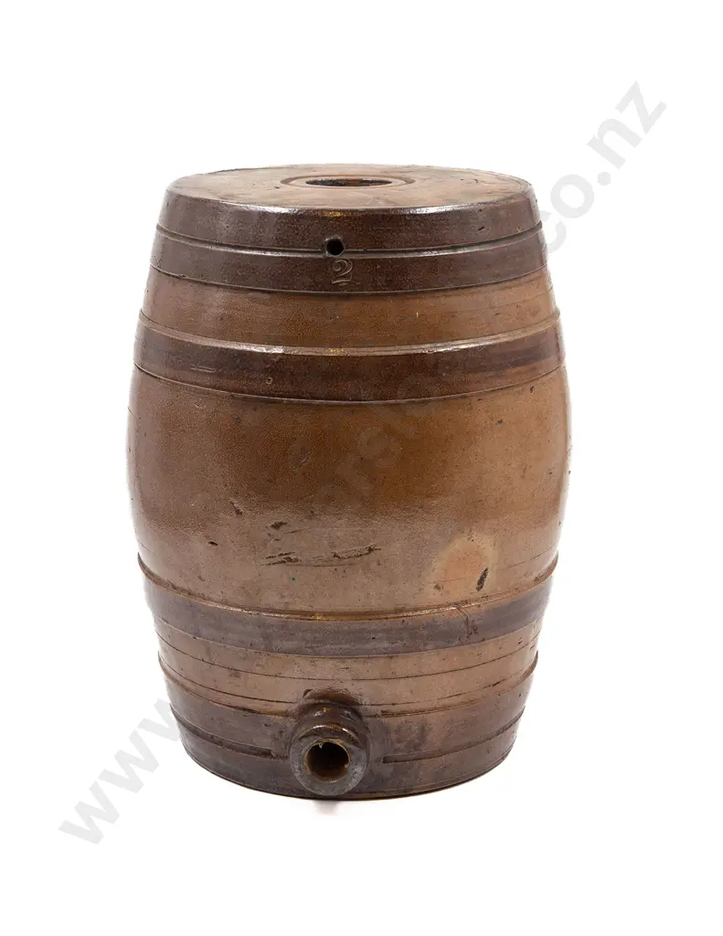 Victorian Stoneware Spirit Barrel Image 1++