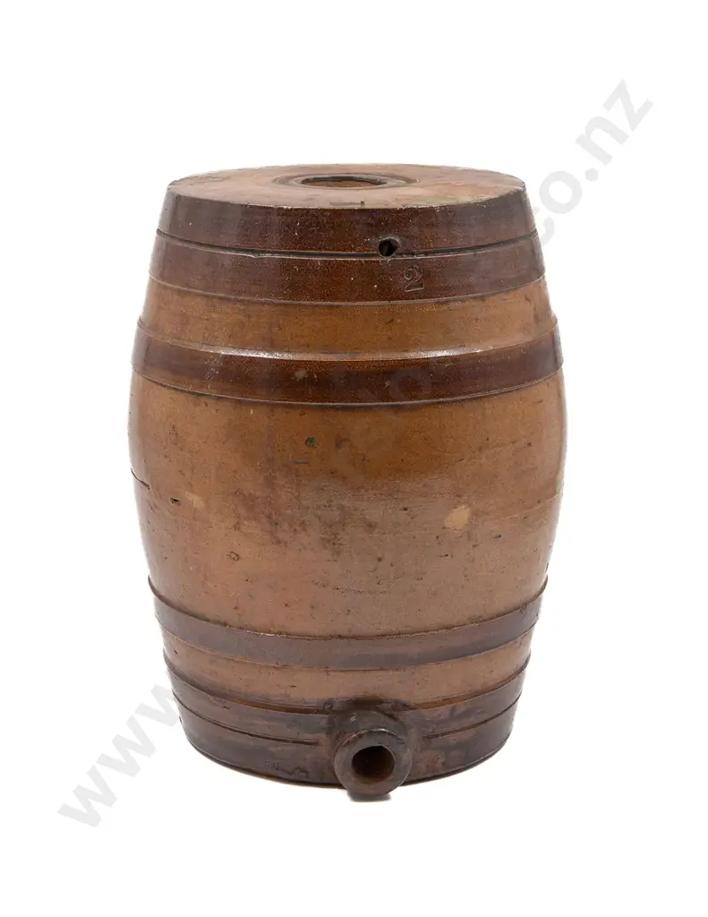 Victorian Stoneware Spirit Barrel Image 1++