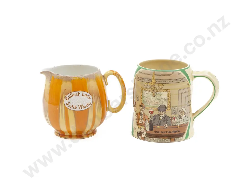 Shelley Bulloch Lade Scotch Whisky Jug and Crown Ducal Tankard Image 1++