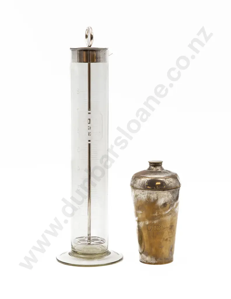 Bols Glass Cocktail Mixer and Plated Cocktail Shaker Image 1++