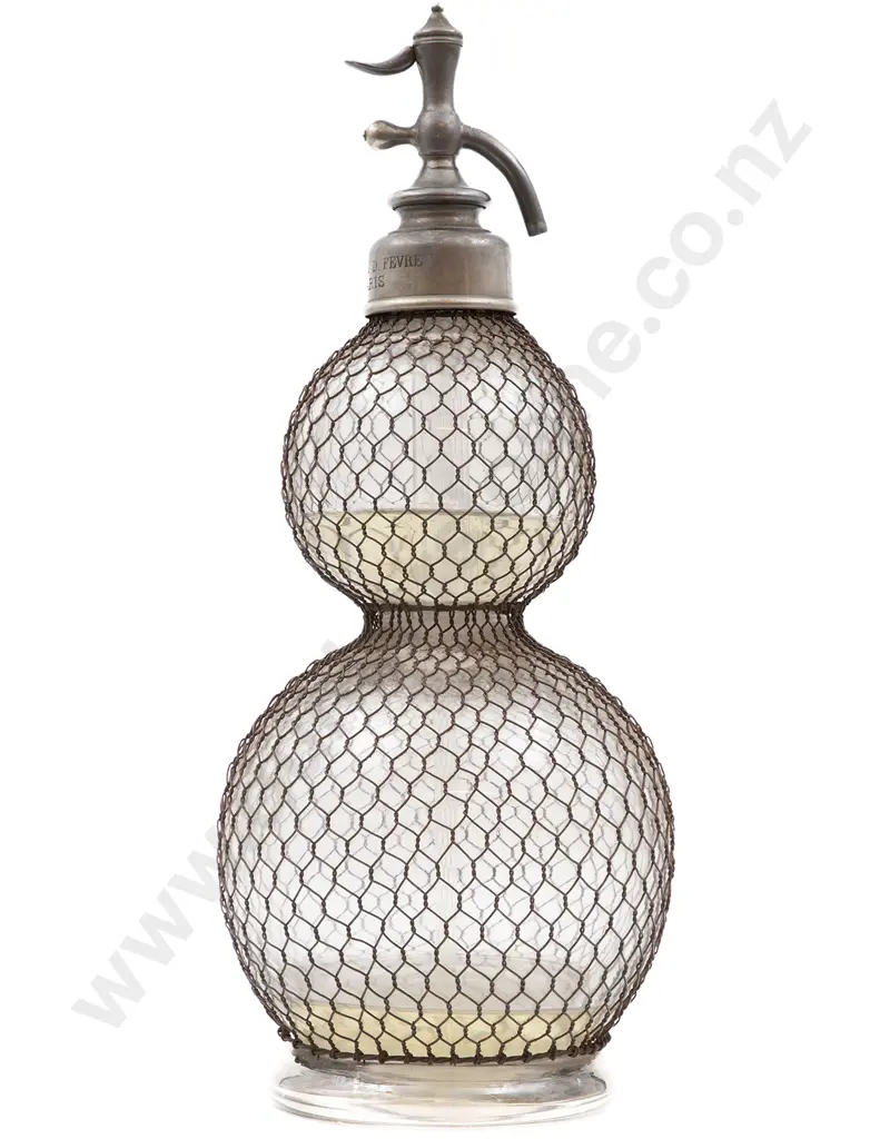 Wire Bound Double Gourd Shaped Soda Syphon Image 1++