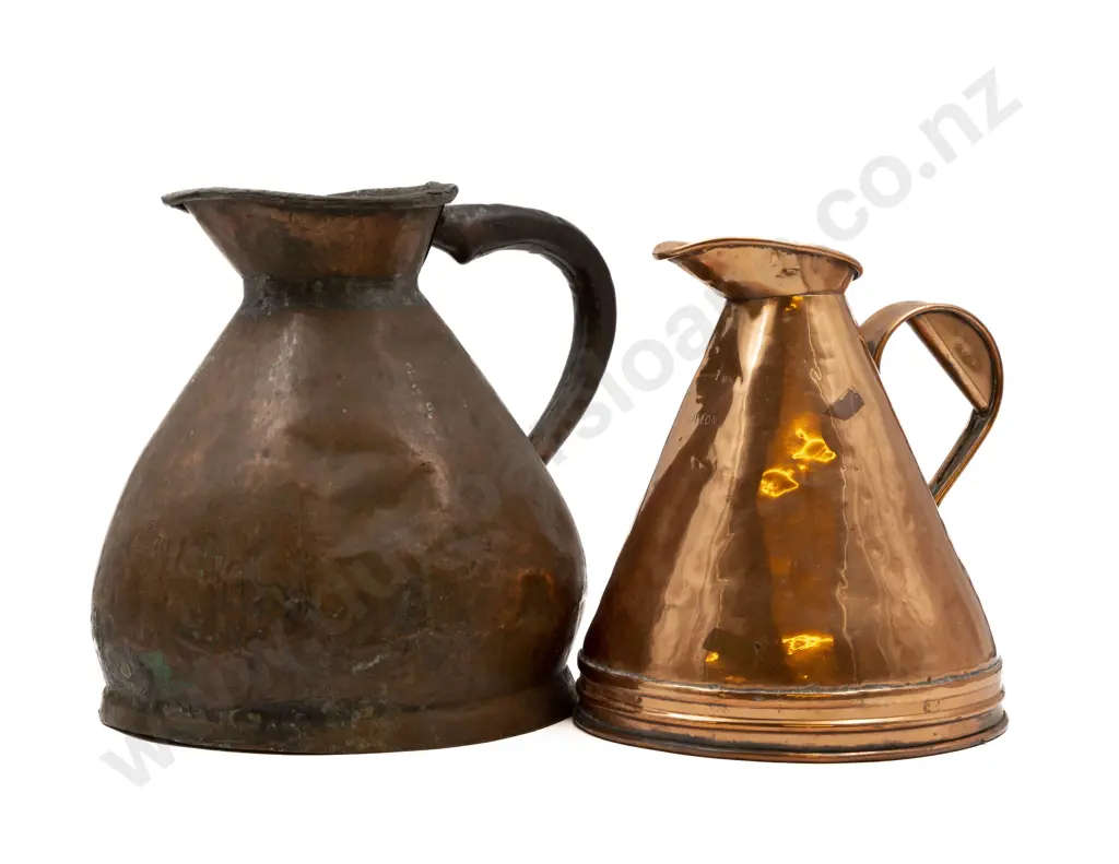 Two Large Victorian Copper Measures Image 1++