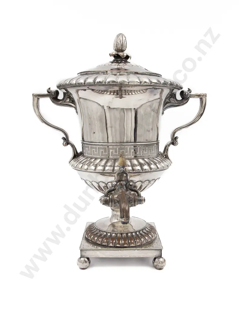 C19th Sheffield Plate Samovar Image 1++