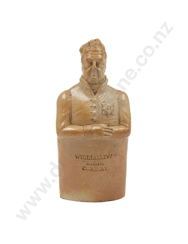 William IV Reform Cordial Stoneware Bottle (AF) Image 1++