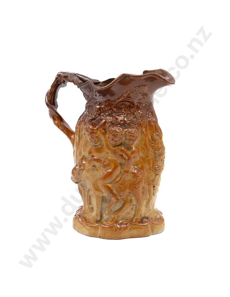 Victorian Stoneware Bacchus Jug Image 1++