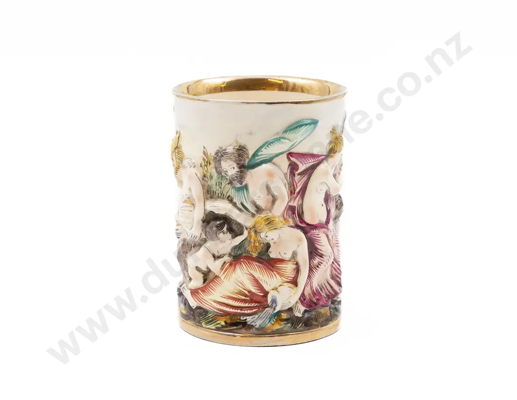 Capodimonte Bacchus Figural Vase Image 1++