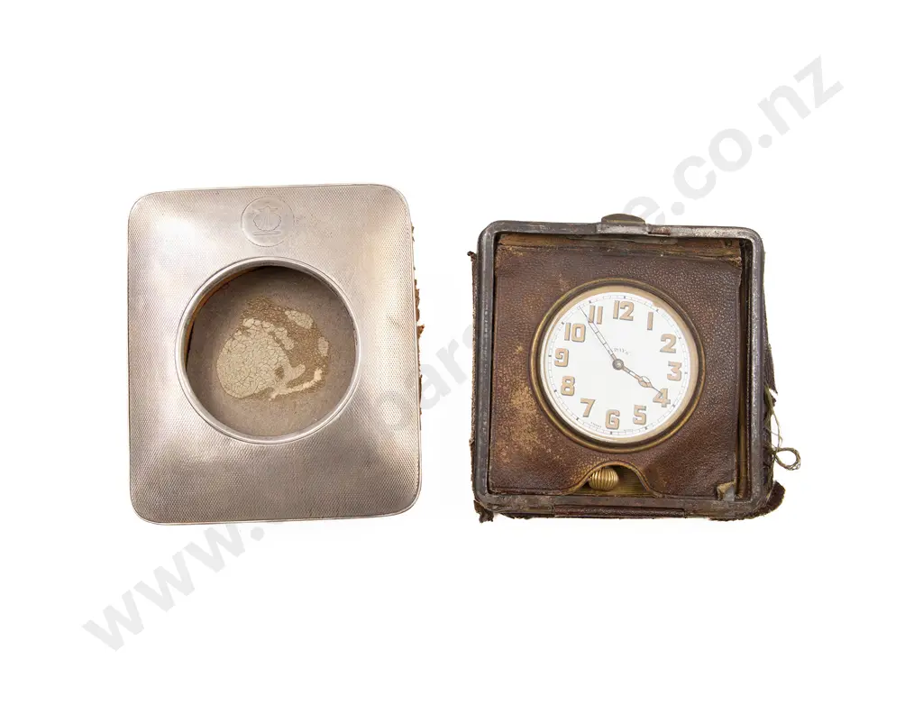 S/S Pocket Watch Holder and Small Bedside Clock Image 1++